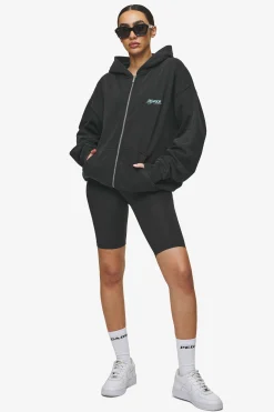 Pegador Hoodies|Zip Hoodies|Patino Oversized Sweat Jacket Vintage Black