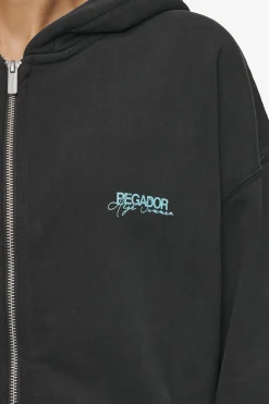 Pegador Hoodies|Zip Hoodies|Patino Oversized Sweat Jacket Vintage Black