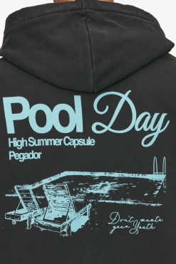 Pegador Hoodies|Zip Hoodies|Patino Oversized Sweat Jacket Vintage Black