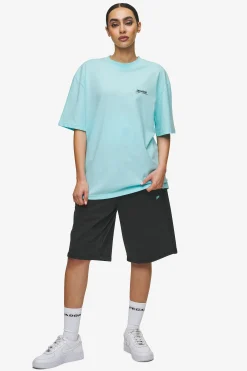 Pegador Tees|Patino Oversized Tee Washed sky blue