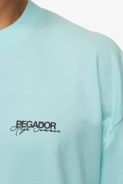 Pegador Tees|Patino Oversized Tee Washed sky blue