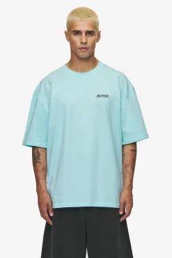 Pegador Tees|Patino Oversized Tee Washed sky blue