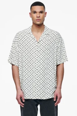 Pegador Shirts|Piane Monogram Summer Shirt Unbleached
