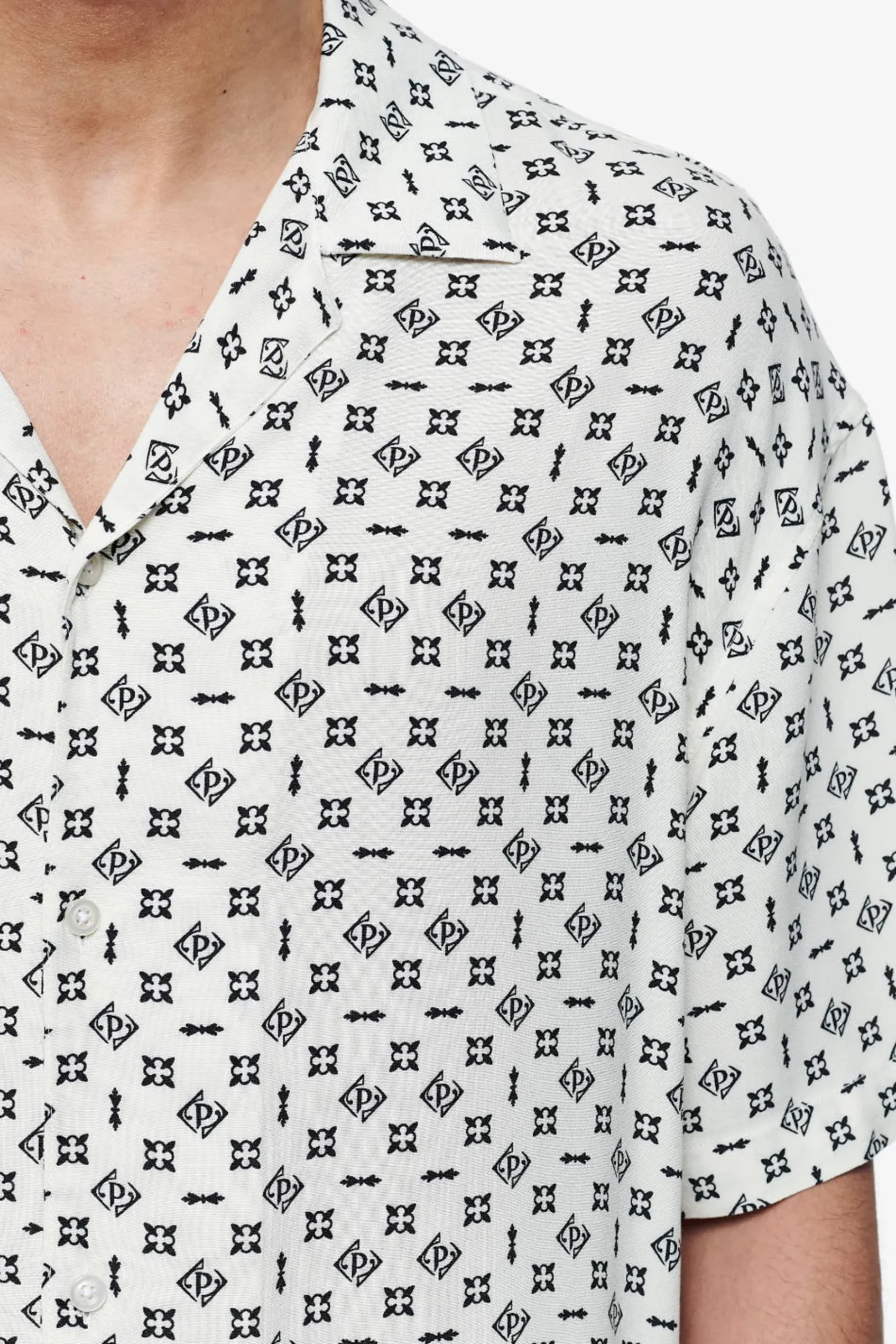 Pegador Shirts|Piane Monogram Summer Shirt Unbleached
