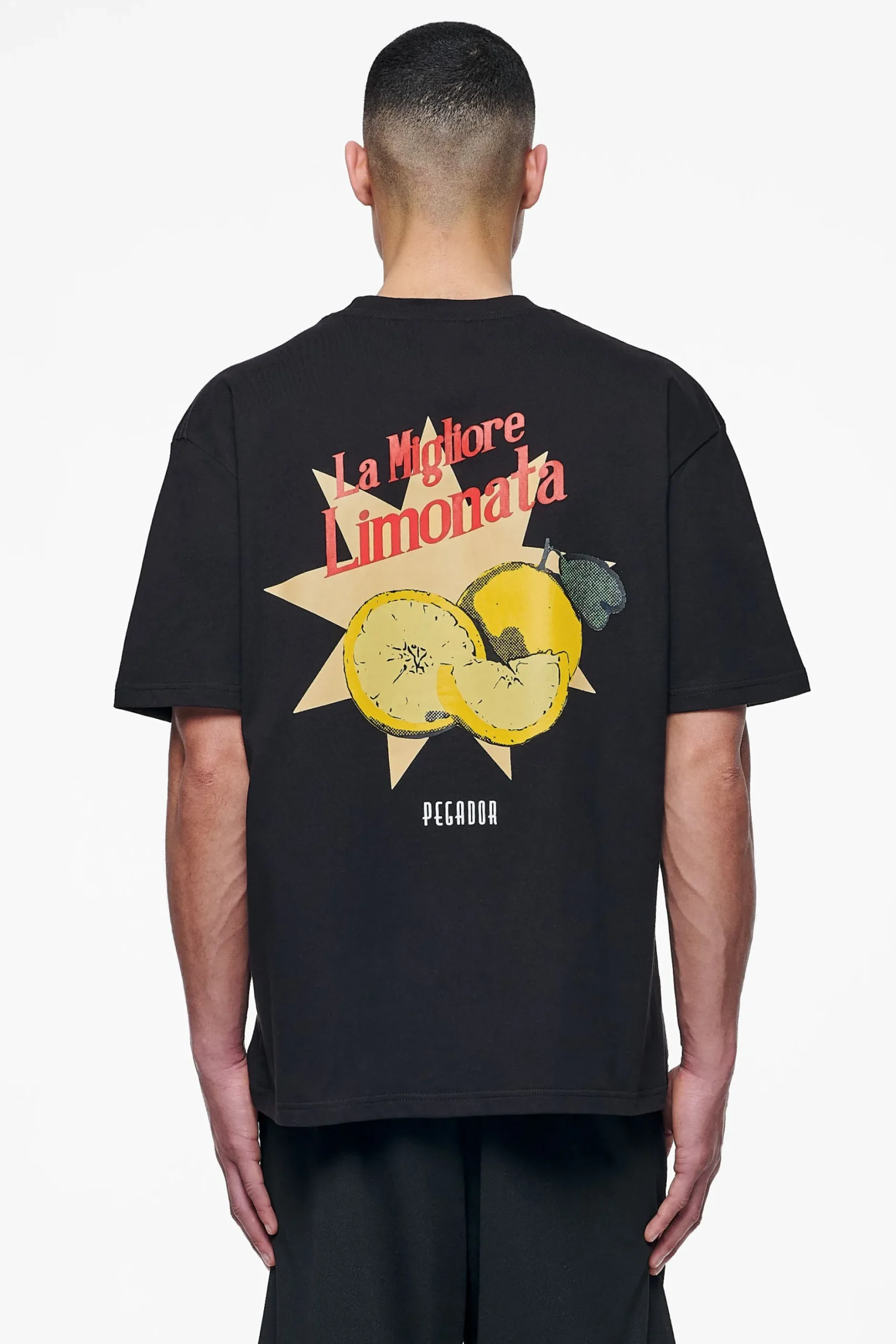 Pegador Tees|Plaxton Oversized Tee Black