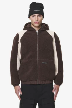 Pegador Hoodies|Polaris Teddy Jacket Oak Brown