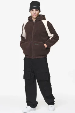 Pegador Hoodies|Polaris Teddy Jacket Oak Brown