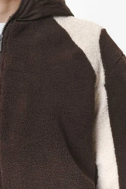 Pegador Hoodies|Polaris Teddy Jacket Oak Brown