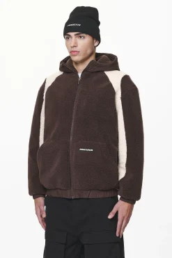 Pegador Hoodies|Polaris Teddy Jacket Oak Brown