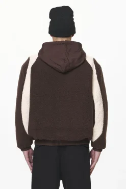 Pegador Hoodies|Polaris Teddy Jacket Oak Brown