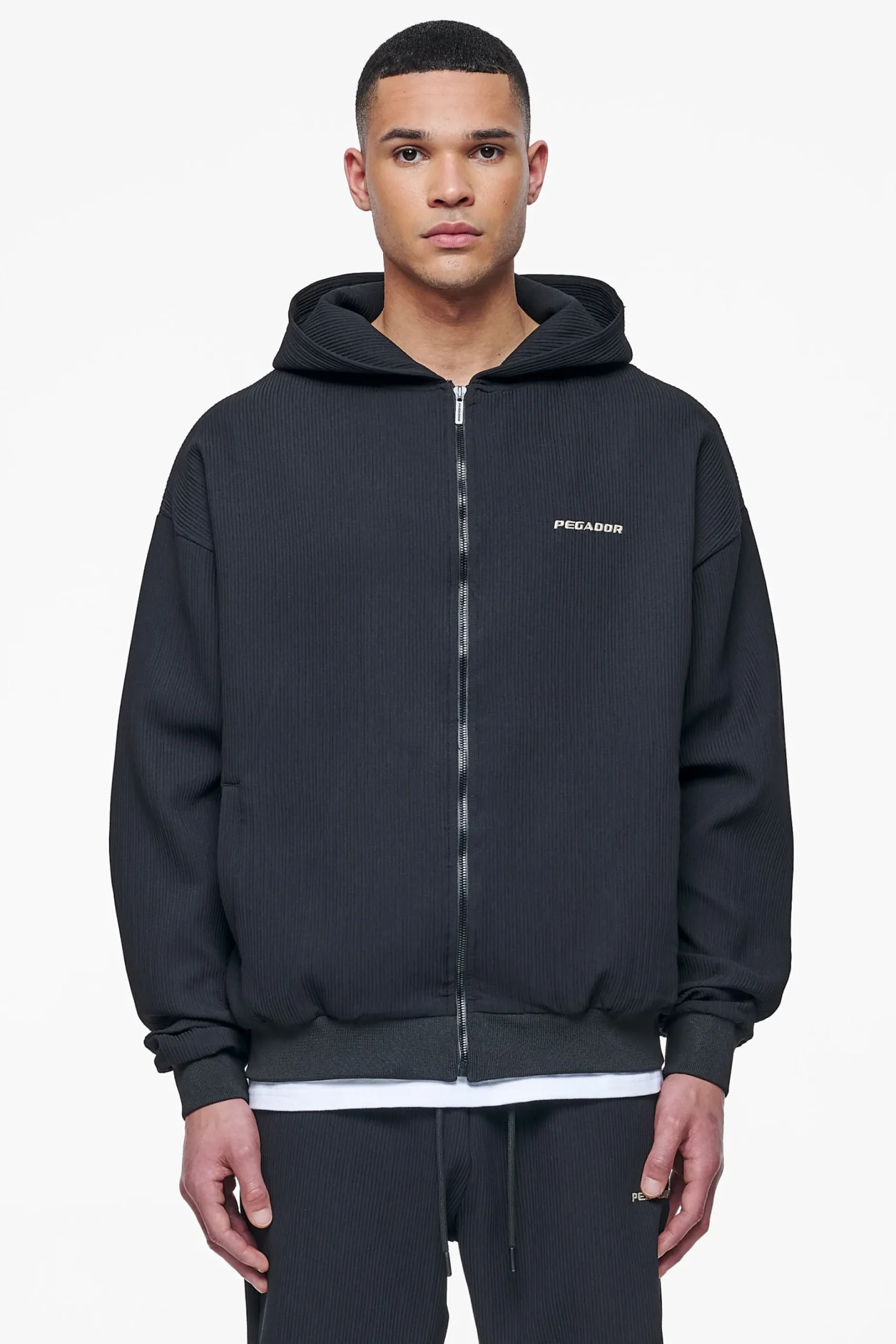 Pegador Hoodies|Primo Plissee Jacket Black