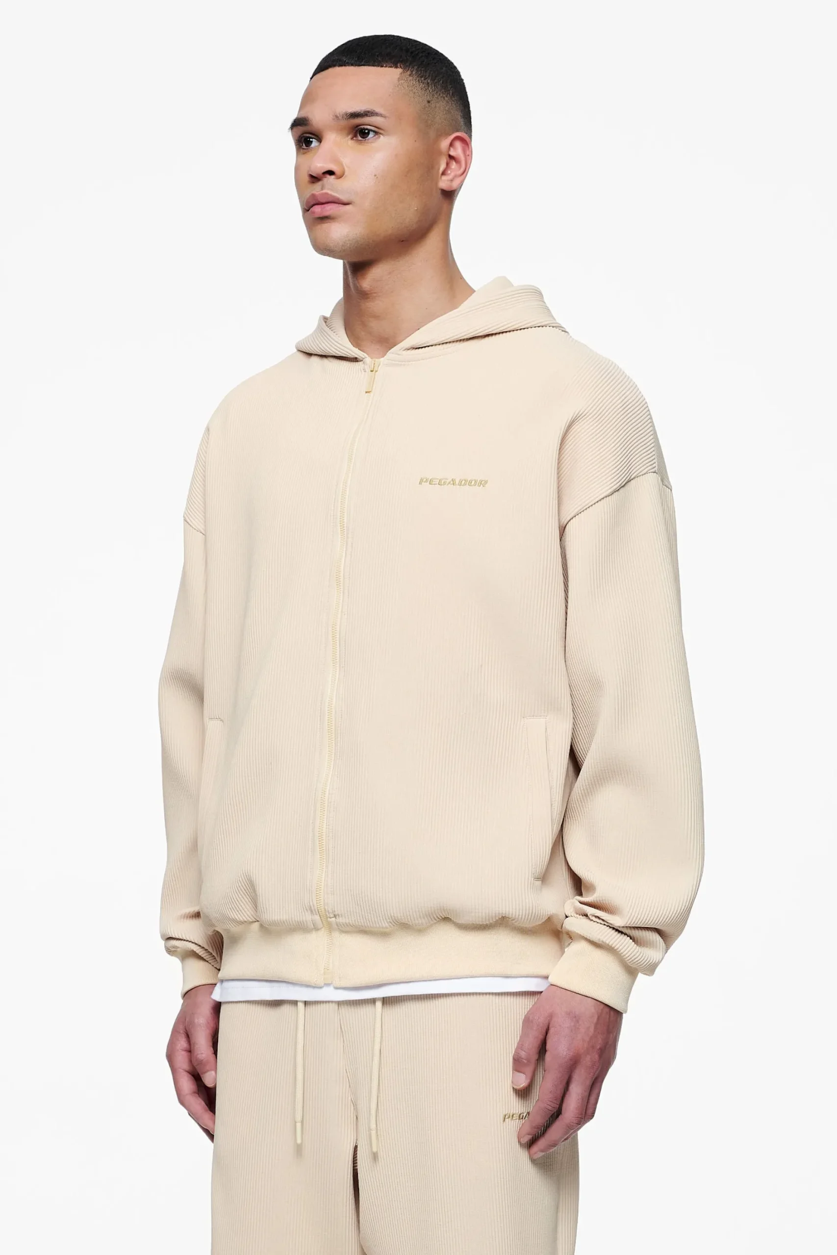 Pegador Hoodies|Primo Plissee Jacket Unbleached