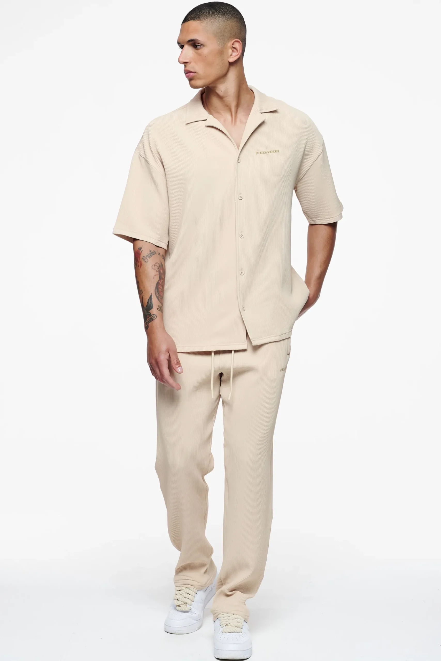 Pegador Pants & Joggers|Primo Plissee Pants Unbleached
