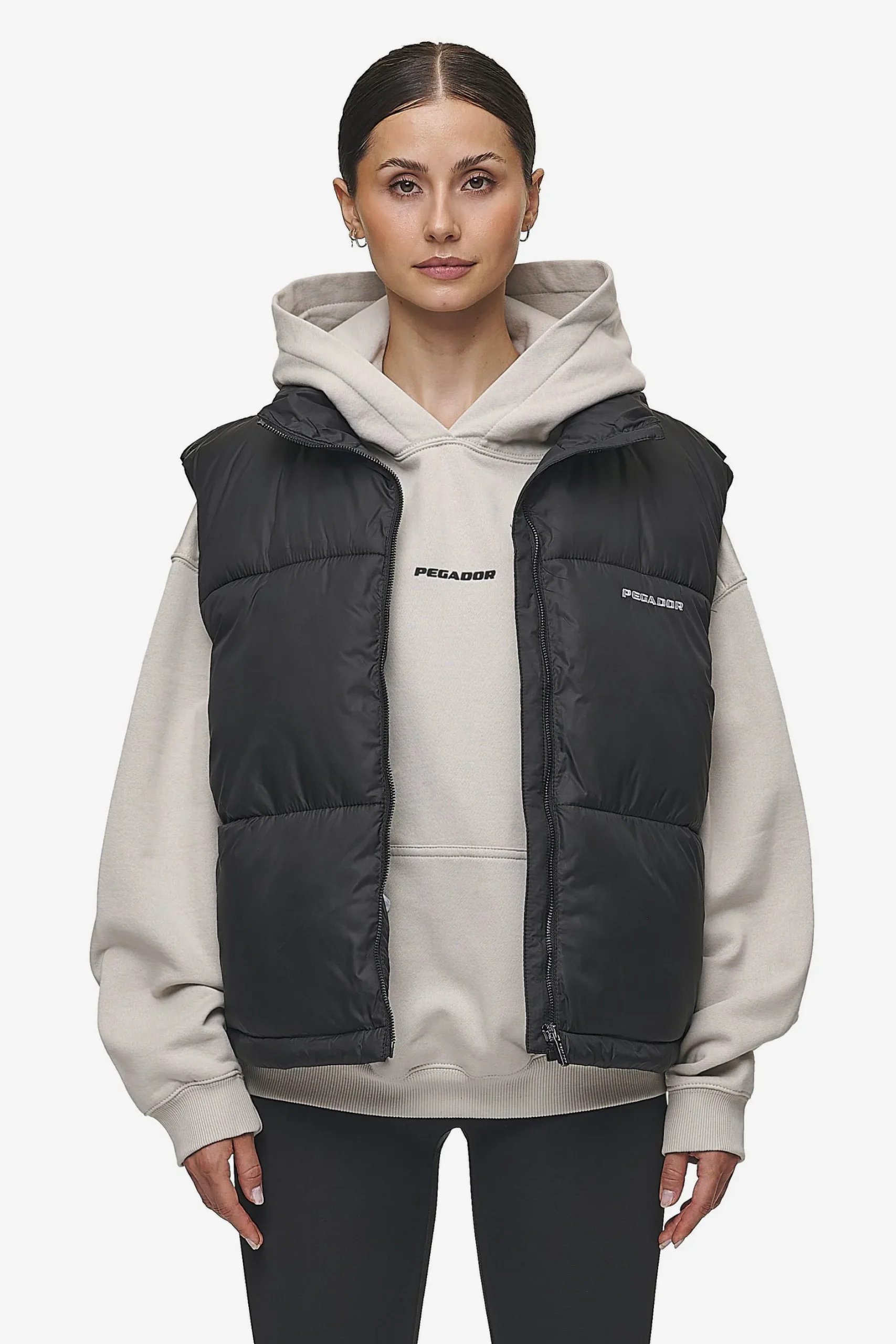 Pegador Vests|Priory Puffer Vest Black