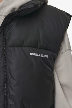 Pegador Vests|Priory Puffer Vest Black
