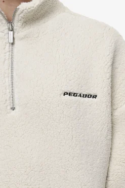 Pegador Sweaters|Puka Teddy Half Zip Sweater Light Beige