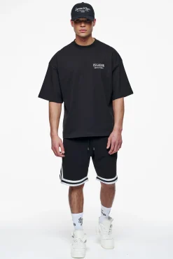 Pegador Tees|Racoon Boxy Tee Black