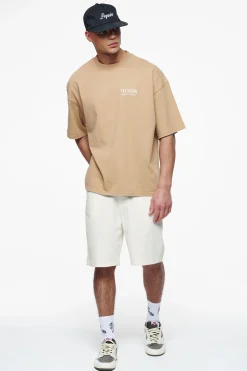 Pegador Tees|Racoon Boxy Tee Vintage Washed Espresso