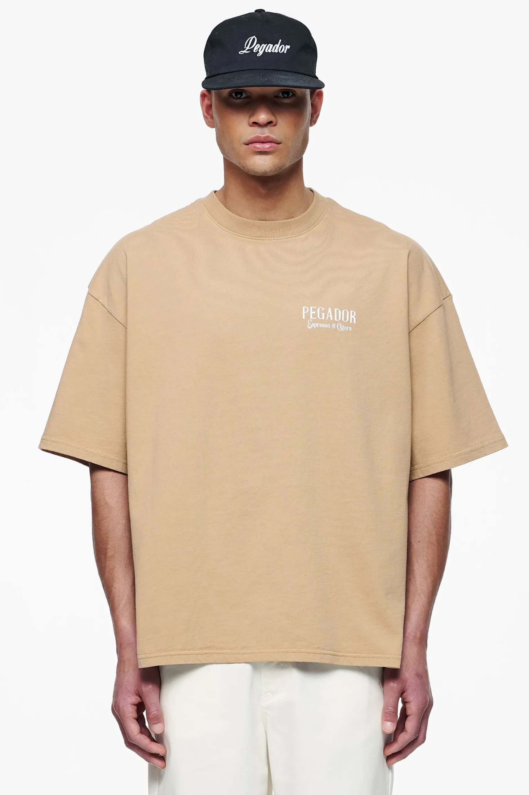 Pegador Tees|Racoon Boxy Tee Vintage Washed Espresso