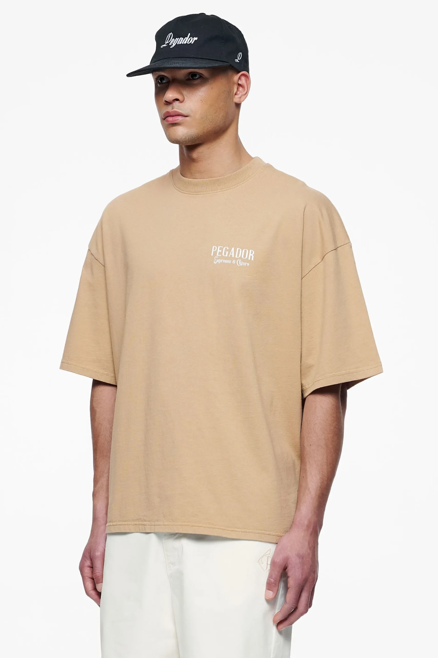 Pegador Tees|Racoon Boxy Tee Vintage Washed Espresso
