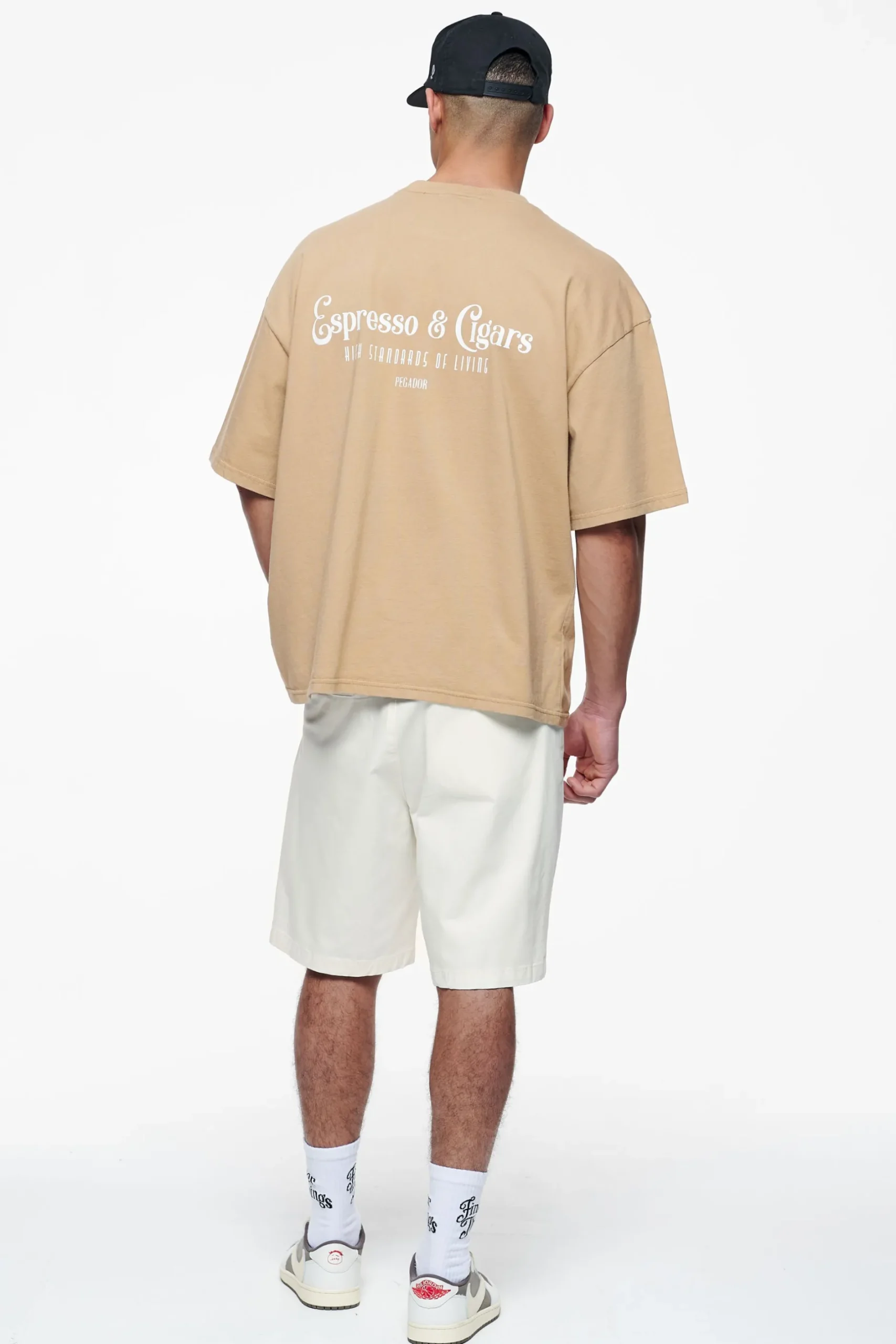 Pegador Tees|Racoon Boxy Tee Vintage Washed Espresso