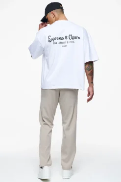 Pegador Tees|Racoon Boxy Tee White