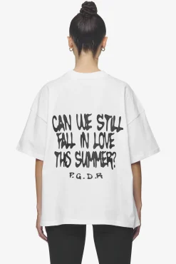 Pegador Tees|Ramira Heavy Oversized Tee White