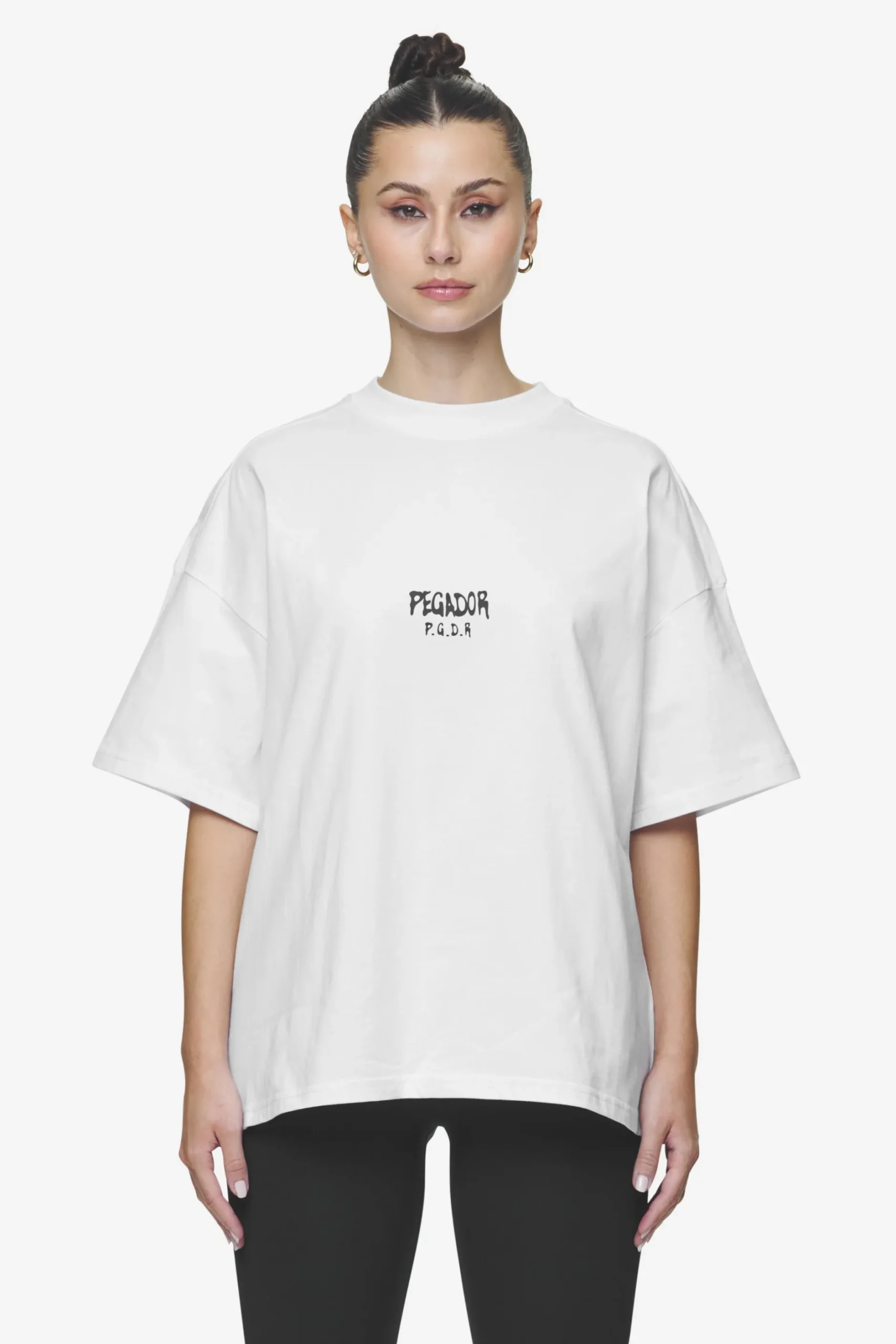 Pegador Tees|Ramira Heavy Oversized Tee White