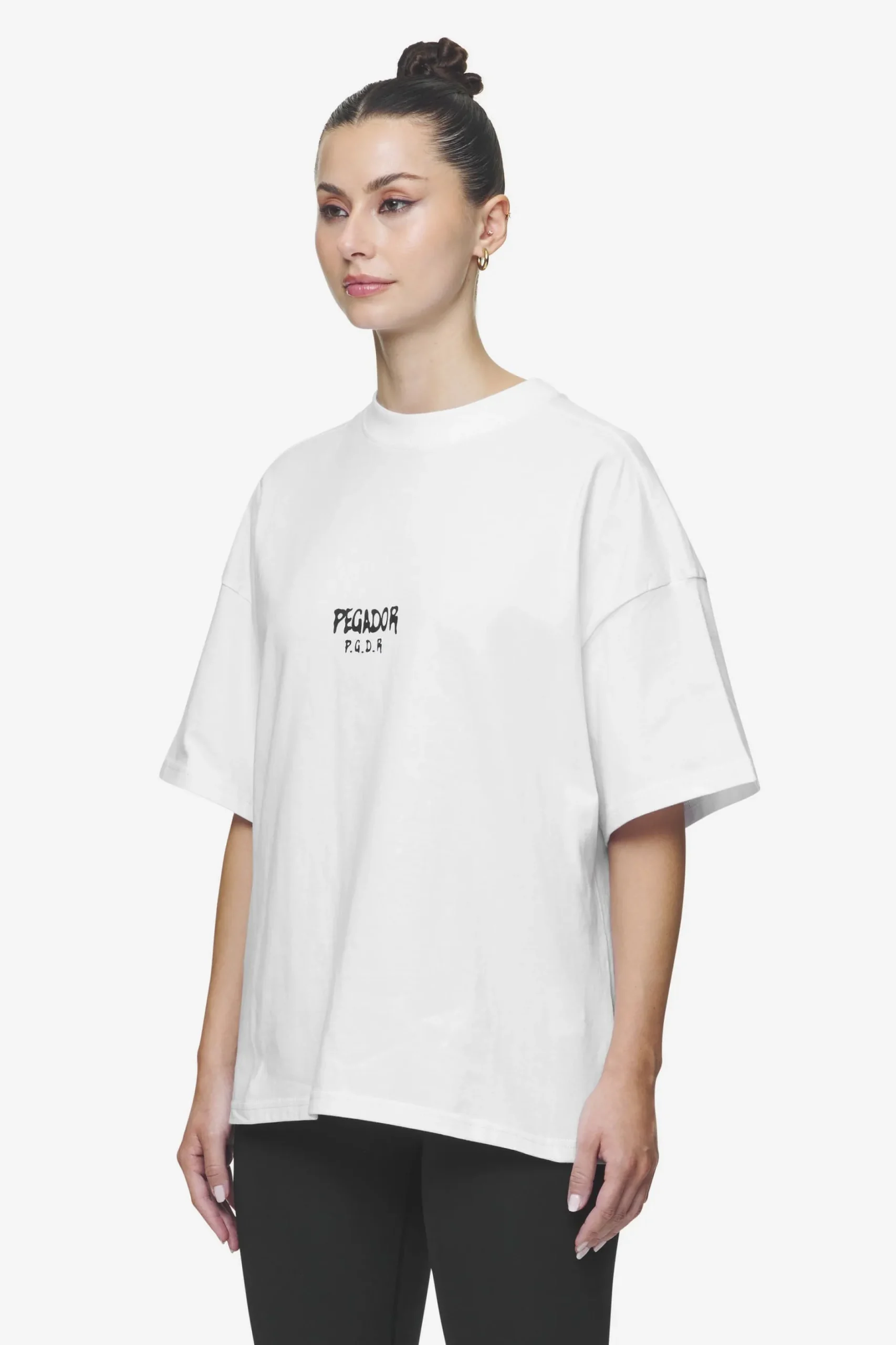 Pegador Tees|Ramira Heavy Oversized Tee White