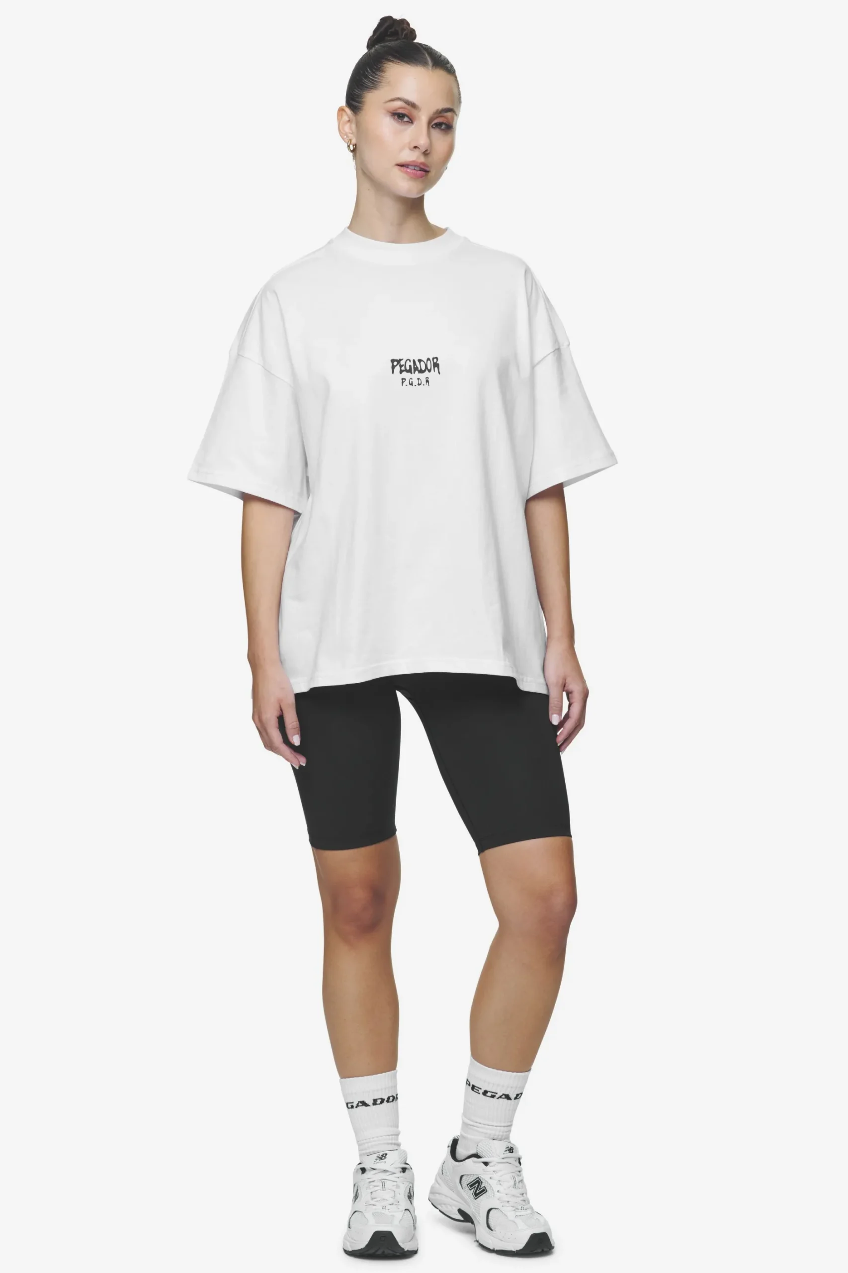 Pegador Tees|Ramira Heavy Oversized Tee White