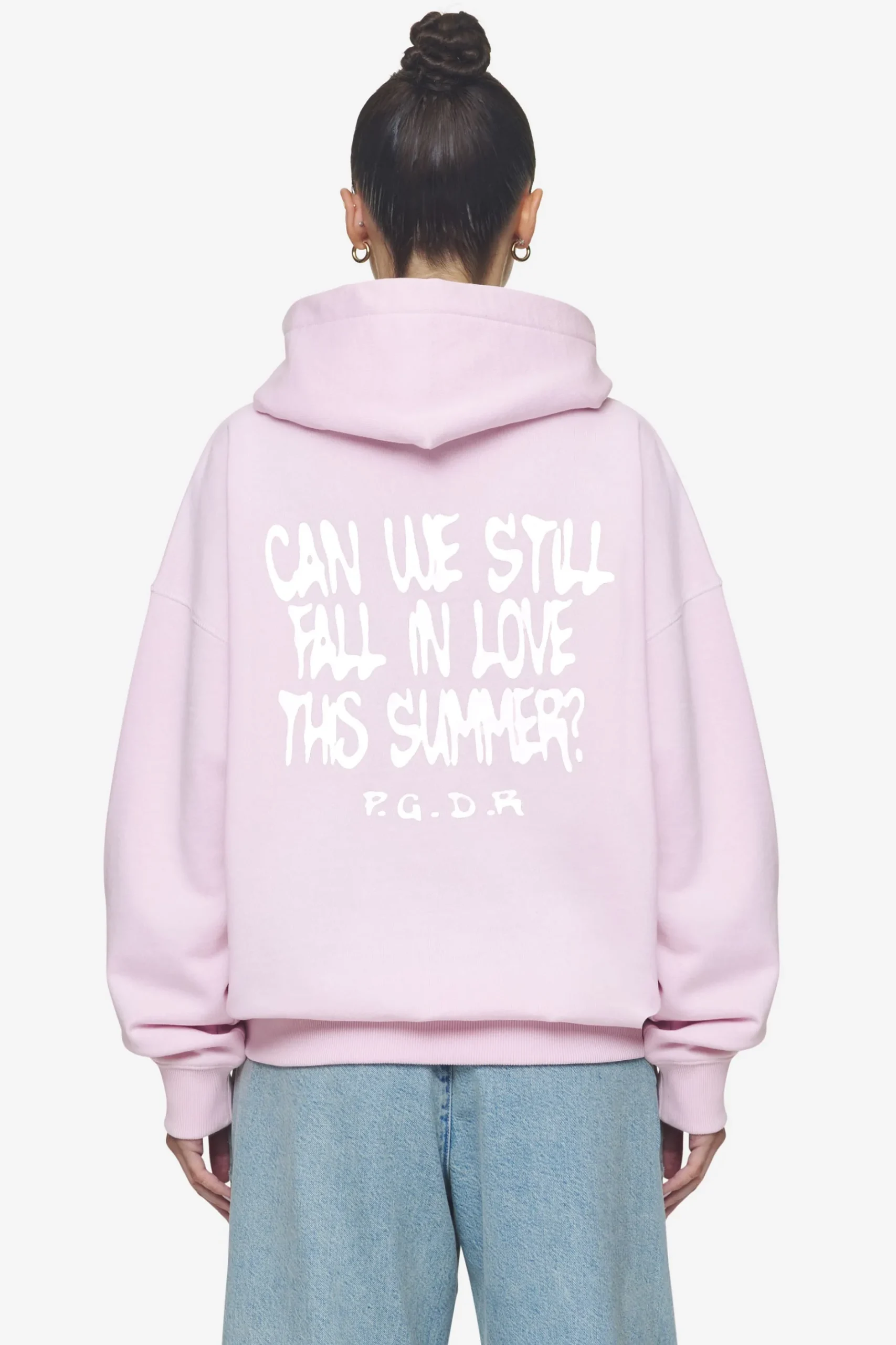 Pegador Hoodies|Zip Hoodies|Ramira Oversized Sweat Jacket Washed Bubblegum