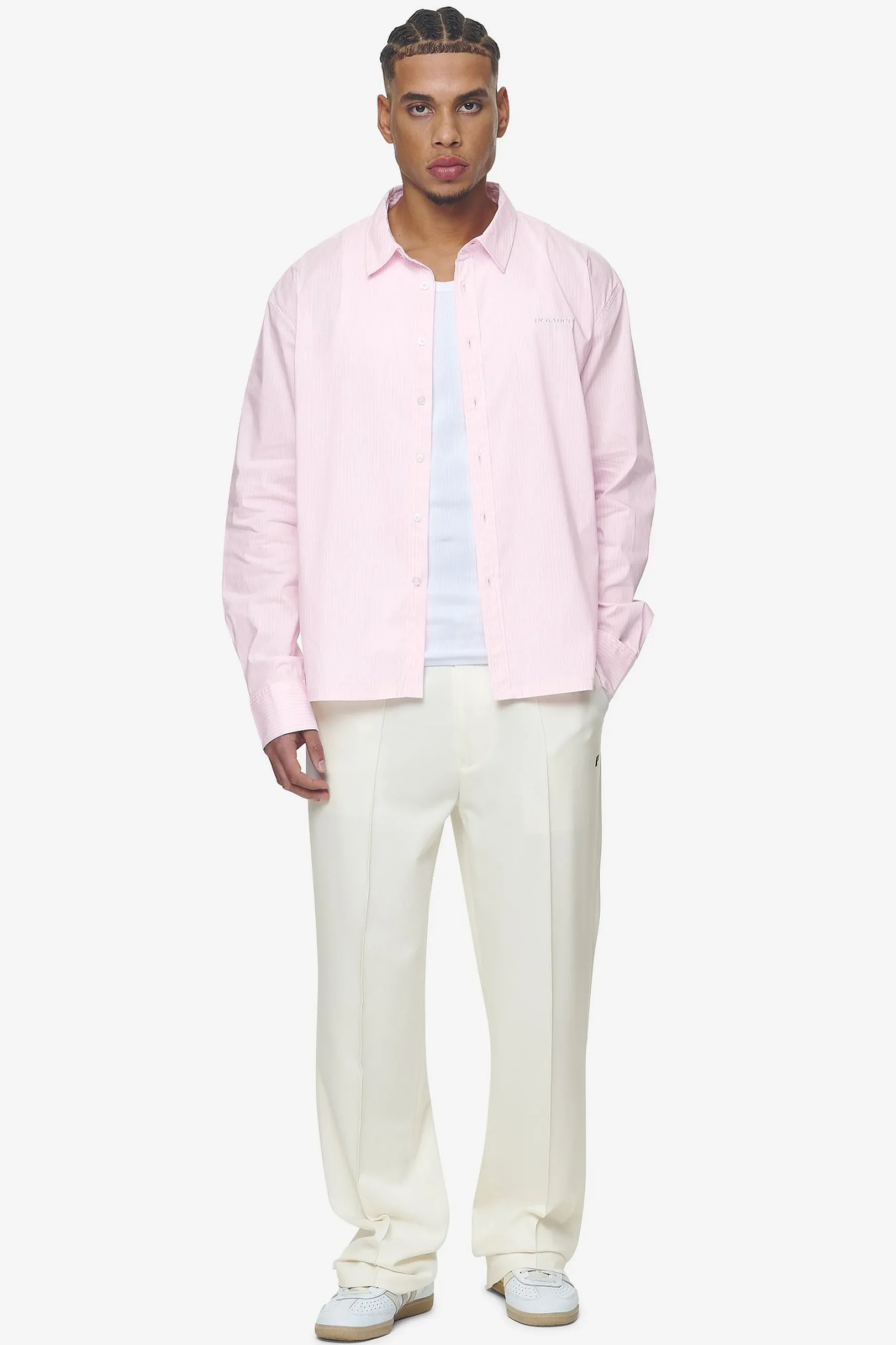 Pegador Shirts|Raton Oversized Longsleeve Shirt Bubblegum white