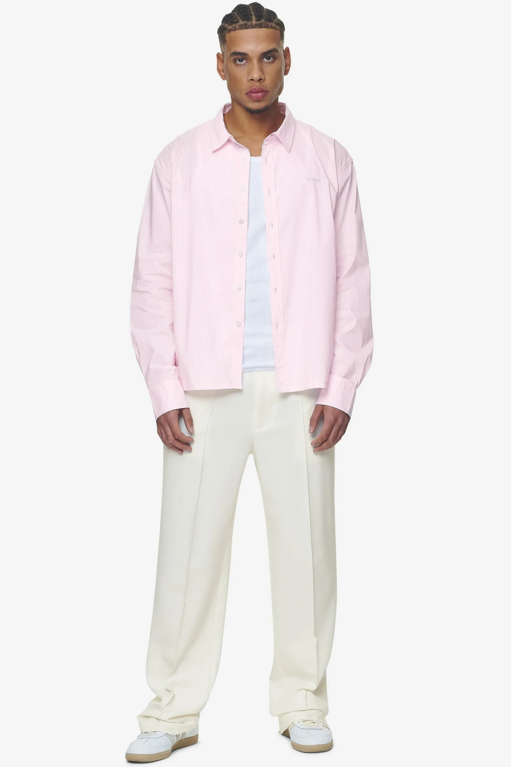 Pegador Shirts|Raton Oversized Longsleeve Shirt Bubblegum white