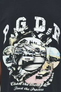 Pegador Tees|Reid Oversized Tee Vintage Washed Black Ink