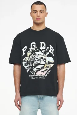 Pegador Tees|Reid Oversized Tee Vintage Washed Black Ink