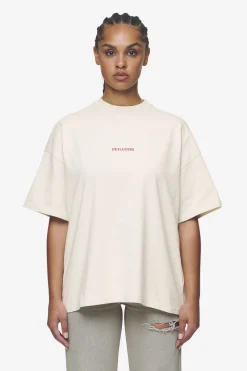 Pegador Tees|Reyna Heavy Oversized Tee Washed Coast Sand