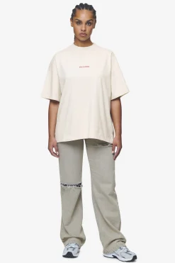 Pegador Tees|Reyna Heavy Oversized Tee Washed Coast Sand