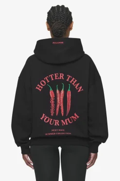 Pegador Hoodies|Reyna Oversized Hoodie Black