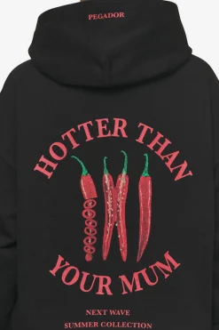Pegador Hoodies|Reyna Oversized Hoodie Black