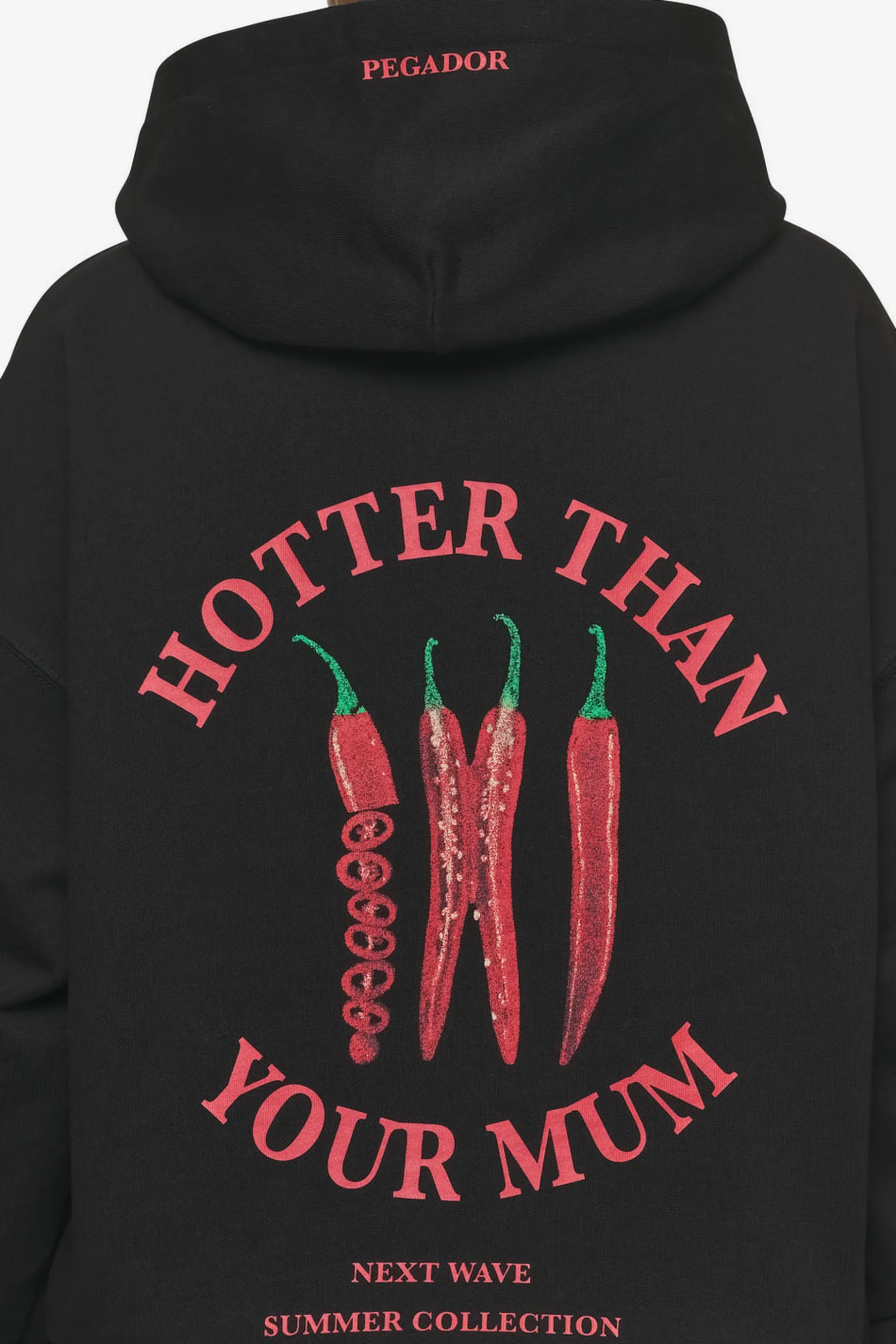 Pegador Hoodies|Reyna Oversized Hoodie Black