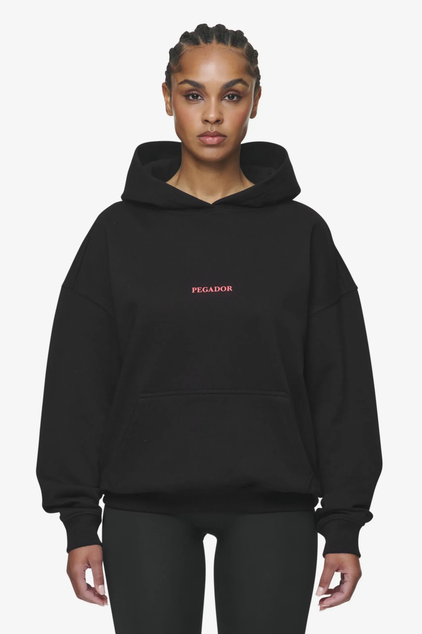 Pegador Hoodies|Reyna Oversized Hoodie Black