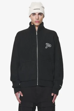 Pegador Sweaters|Knitwear|Riggo Heavy Knit Jacket Black