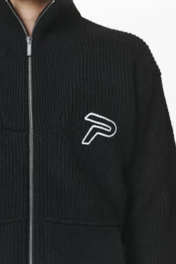 Pegador Sweaters|Knitwear|Riggo Heavy Knit Jacket Black