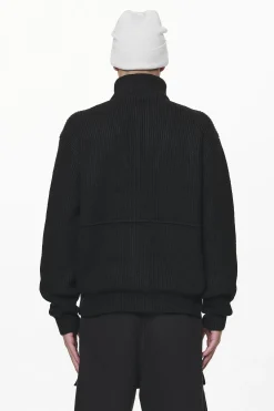 Pegador Sweaters|Knitwear|Riggo Heavy Knit Jacket Black