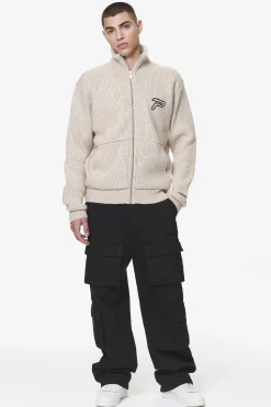 Pegador Sweaters|Knitwear|Riggo Heavy Knit Jacket Dust Cream
