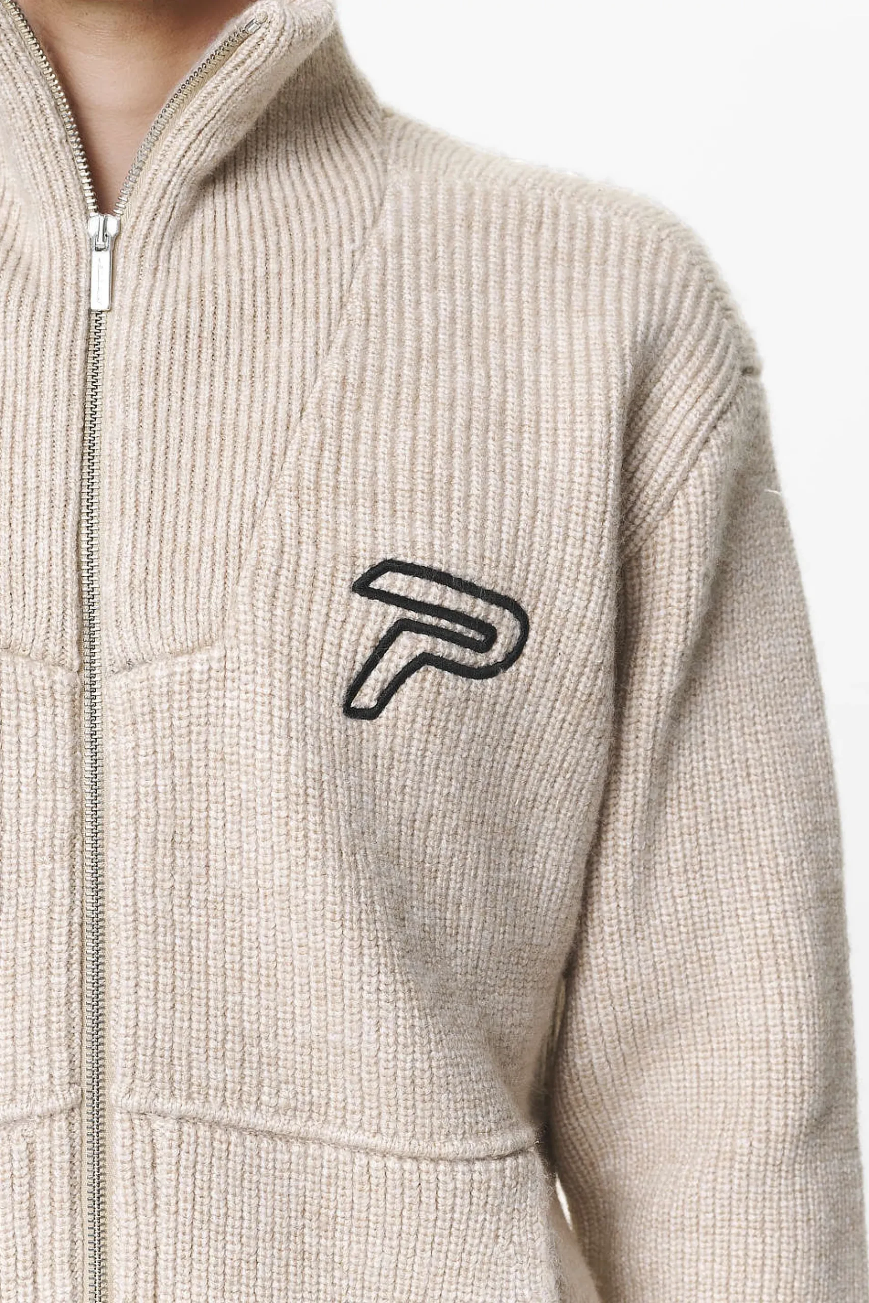 Pegador Sweaters|Knitwear|Riggo Heavy Knit Jacket Dust Cream