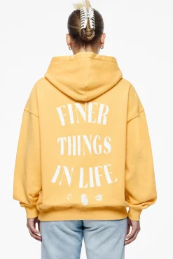 Pegador Hoodies|Roma Oversized Hoodie Vintage Washed Golden Sun