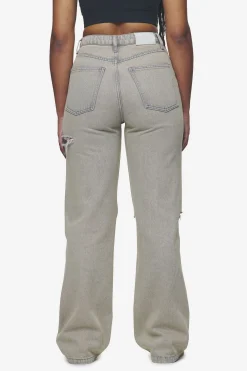 Pegador Jeans|Romani Destroyed High Waist Jeans Washed Coast Sand