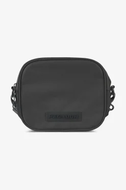 Pegador Bags|Bags|Rubber Logo Patch Nylon Shoulder Strap Bag Anthracite