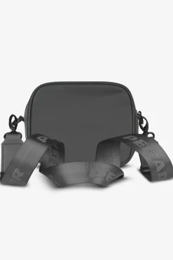 Pegador Bags|Bags|Rubber Logo Patch Nylon Shoulder Strap Bag Anthracite